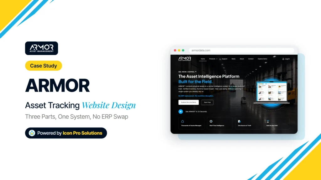 ARMOR case study: Asset Tracking Website Design