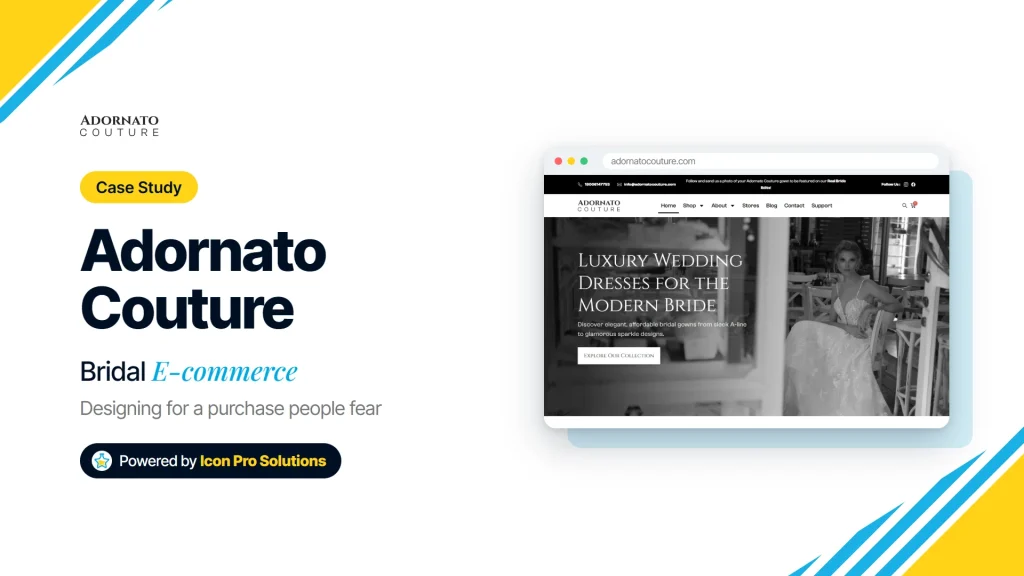 Adornato Couture case study: Bridal E-commerce, powered by Icon Pro Solutions