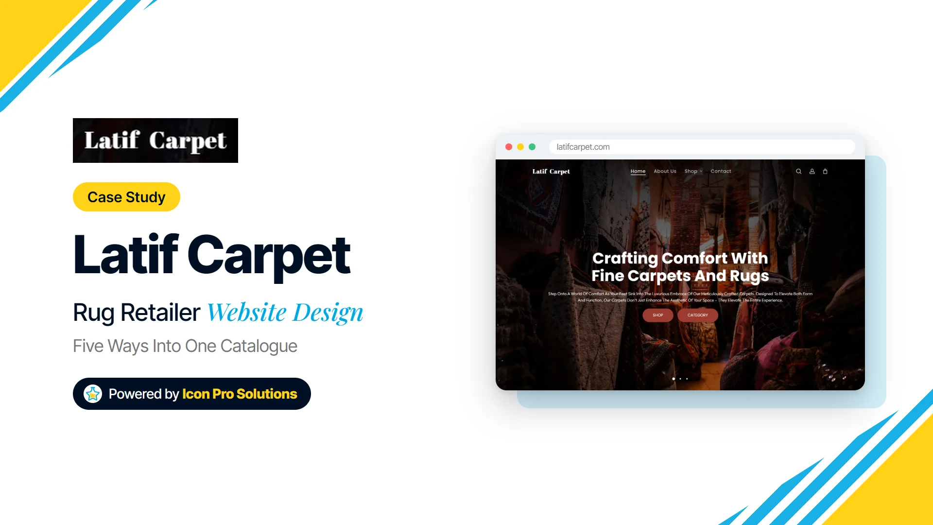 Latif Carpet case study: Rug Retailer Website Design